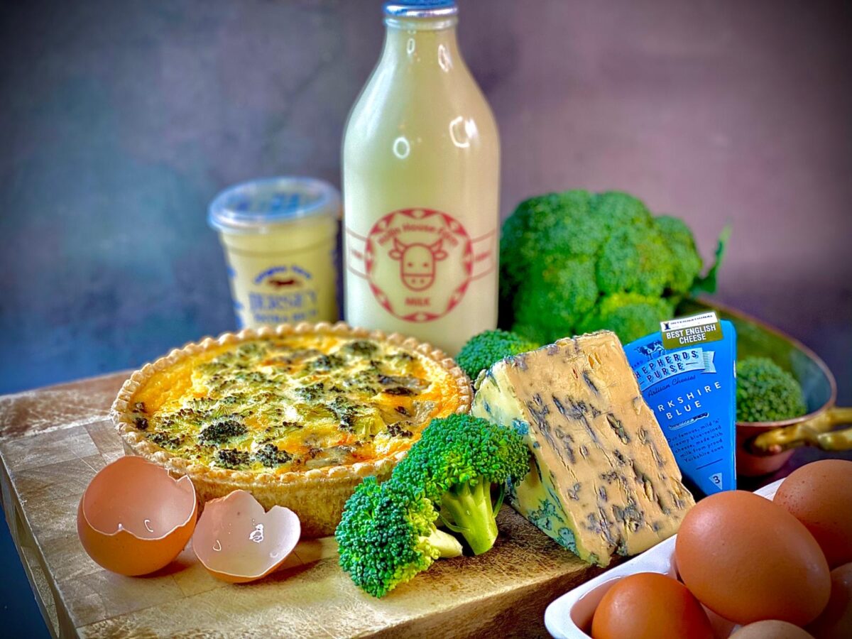 Blue Cheese & Broccoli Quiche