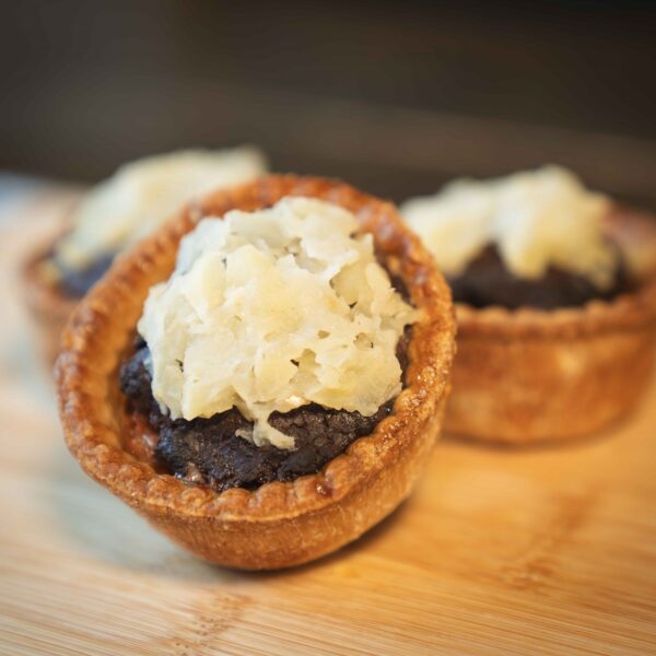 Small Black Pudding & Apple Pork Pie