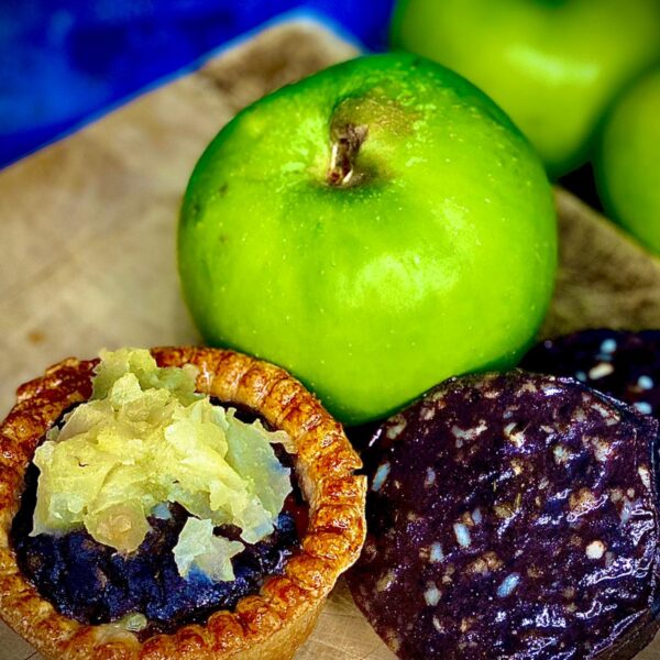 Small Black Pudding & Apple Pork Pie