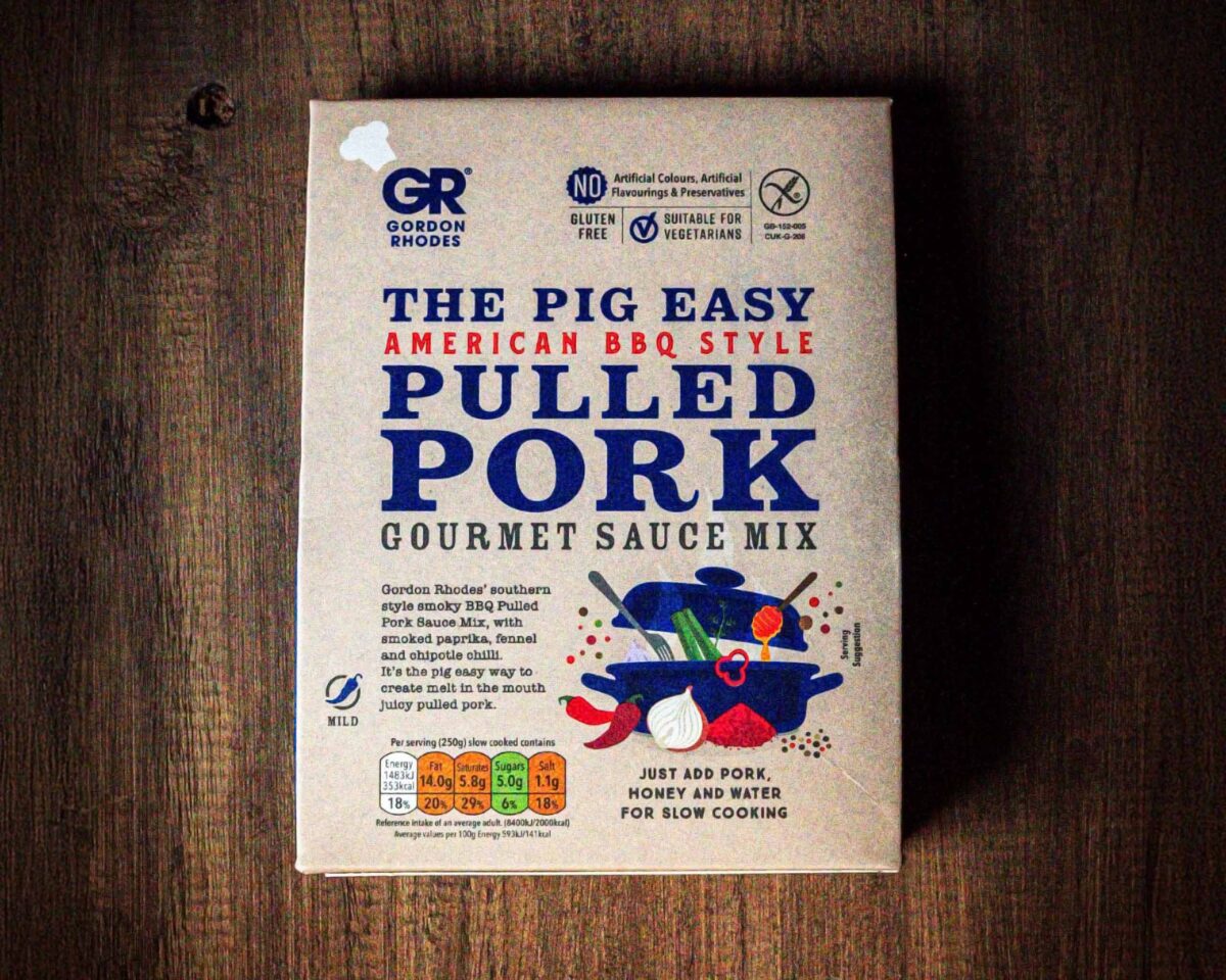 Gordon Rhodes American BBQ style Pulled Pork gourmet sauce mix