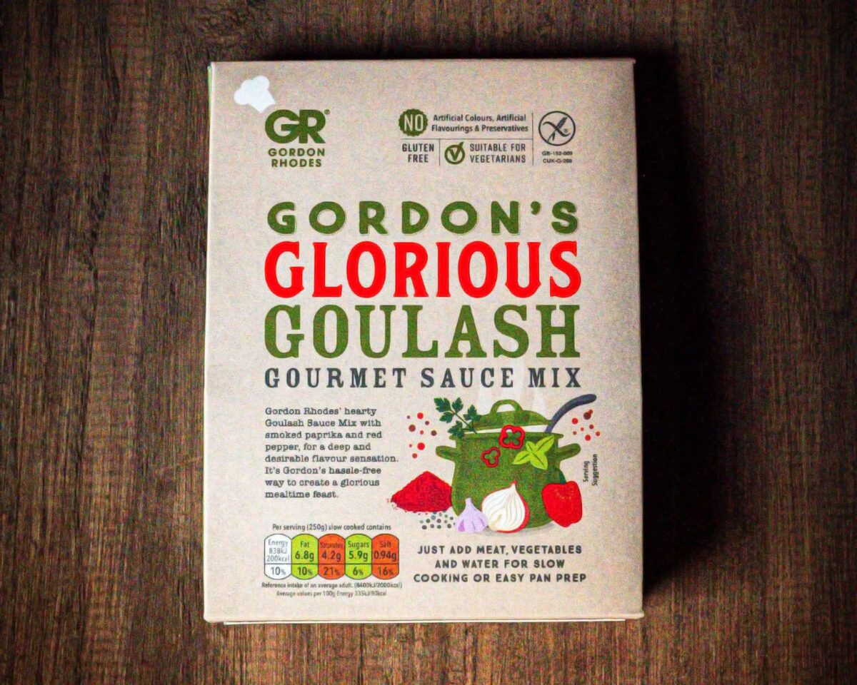 Gordon Rhodes glorious goulash gourmet sauce mix