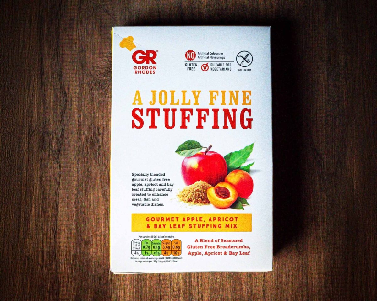 Gordon Rhodes gourmet apple, apricot and bay leaf stuffing mix