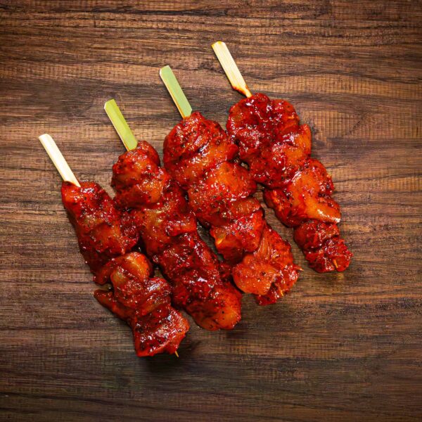 Tandoori marinated chicken kebabs