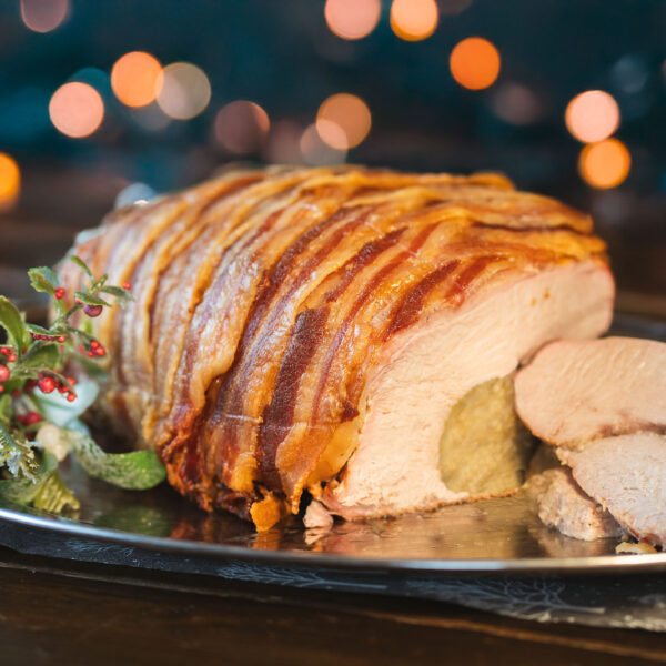 Easy Carve Bacon-Wrapped Turkey Crown