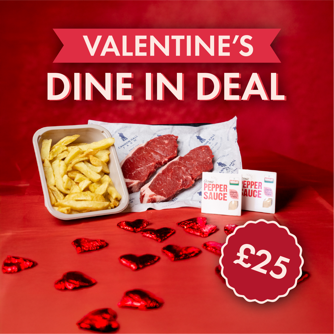Valentine's Sirloin Steak Meal for Two