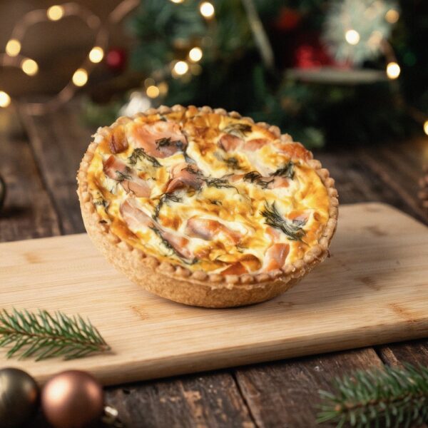 Smoked Salmon & Cream Cheese Quiche